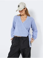 Blue women's wrap cardigan Noisy May Barley - Women's