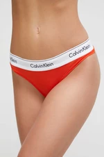 Tangá Calvin Klein Underwear oranžová farba,0000F3786E