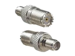 1pcs Connector Adapter Mini UHF MiniUHF Female Jack to SMA Female Jack RF Coaxial Converter Straight New