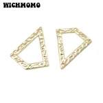 2021 New 40*32mm 2pieces/bag High Quality Zinc Alloy Triangle Charms Pendant for Earring Necklace Jewelry Accessories
