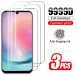 3Pcs Full Curved Hydrogel Film For Samsung Galaxy A24 4G Screen Protector Not Tempered Glass Samung A 24 24A SM-A245F Soft Film