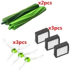 3*Hepa Filter + 3*Side Brush +2* Brush Roll for iRobot Roomba i7 E5 E6 I Series Robot Vacuum Cleaner Replacement Spare Parts