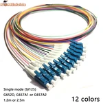 Free Shipping 12 Colors LC/UPC-SM(9/125)-G652D, G657A1, G657A2-0.9mm Cable / Optical Fiber Pigtail Splitter