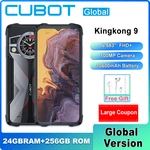 Cubot KingKong 9 Rugged Phone 6.583" FHD+ Helio G99 Android 13 24GB RAM+256GB ROM 10600mAh Battery 100MP Camera NFC Smartphone
