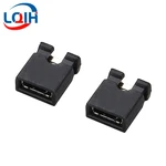 100PCS 2.0mm Pitch Jumper Cap Short Circuit Cap Spacing Headers Wire Housings Black