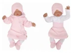 Z&Z 6-dílná sada kabátek, body, sukně, punčochy, botky, čepička - růžová, bílá, vel. 80 (9-12m) Z&Z 6-dílná sada kabátek, body, sukně, punčochy, botky, čepička - růžová, bílá, vel. 80 (9-12m)