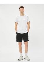 Koton Sports T-Shirt with Stitching Detail Crew Neck Short Sleeve