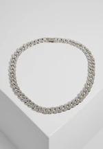 Heavy necklace with silver stones