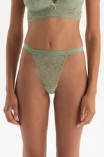 Dagi Green Elastic Detailed Thong