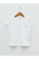 LC Waikiki Crew Neck Basic Short Sleeve Cotton Girls' T-Shirt.