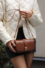 Madamra Tan Women's Buckle Crossbody Bag