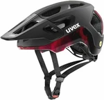 UVEX React Mips Black/Ruby Red Matt 52-56 Casque de vélo