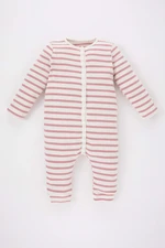DEFACTO Camisole Regular Fit Crew Neck Striped Overalls