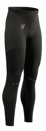 Compressport Winter Running Legging M Black XL Pantalones/leggings para correr