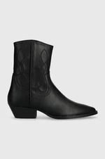 Westernové boty Answear Lab dámské, černá barva, na podpatku