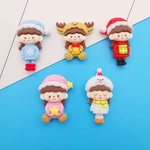 New style color painting 5pcs cute and beautiful girl resin decoration flat back diy jewelry hairpin gift kawaii scrapbook
