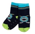 Dětské ponožky s ABS Příšerky - granát, vel. 19-22