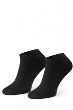 Steven Supima 157 001 černé kotníkové ponožky 41/43 černá