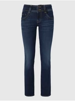 Tmavě modré dámské slim fit džíny Pepe Jeans - Dámské