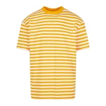 Men's T-shirt Regular Stripe - white/yellow
