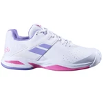 Dětská tenisová obuv Babolat Propulse All Court Junior Girl White/Lavender  EUR 39