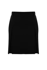 Čierna pletená mini sukňa Trendyol Curve