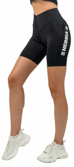Nebbia High Waisted Biker Shorts Iconic Black L Pantalon de fitness