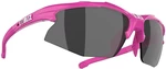 Bliz Hybrid Small 52808-41 Matt Pink/Smoke w Silver Mirror plus Spare Lens Orange And Clear Kerékpáros szemüveg