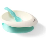 BabyOno Be Active Bowl with a Spoon jedálenská sada Mint 6 m+ 1 ks