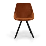 Pomarańczowe krzesła zestaw 2 szt. z aksamitu Ritz – Tenzo