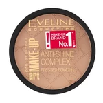 Eveline Make-Up Art Anti-Shine Complex Pressed Powder púder pre zjednotenú a rozjasnenú pleť 31 Transparent 14 g