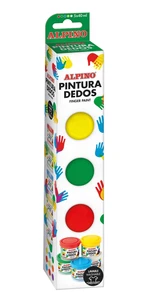 ALPINO Balenie 5 fliaš prstových farieb 40 ml