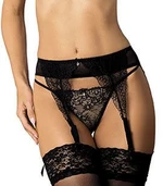 Garter belt Scarlet / PPN - black