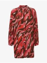Brown-Red Women Patterned Dress Fransa - Women