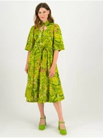 Light Green Women Floral Dress Blutsgeschwister Sneaky Diamon - Women