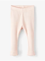 Light Pink Girly Ribbed Leggings name it Dianne - Girls