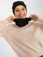 Black winter set with chimney and cap