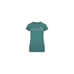 Women's cotton T-shirt KILPI TOFFEES-W DARK GREEN