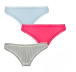 3PACK women's panties Calvin Klein multicolor