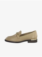 Beige leather moccasins Tamaris - Women