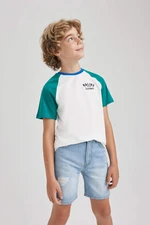 DEFACTO New Regular Fit Printed Short Sleeve T-Shirt
