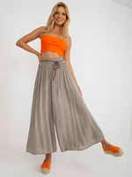 Dark beige airy trousers by Surie OCH BELLA