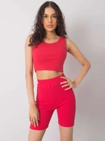 Dark pink cycling shorts Justine RUE PARIS