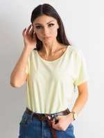 Women's T-shirt light yellow color
