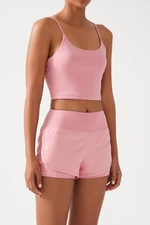 LOS OJOS Women's Pink 2-layer Sports Shorts - Leggings with Shorts 2in1 LOS OJOS Women's Pink 2-layer Sports Shorts - Leggings with Shorts 2in1