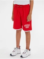 Red boys shorts Tommy Hilfiger Tommy Varsity Sweatshorts TOMMY - Boys