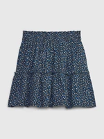 Dark blue girly floral skirt GAP