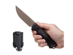 Nůž s pevnou čepelí P200 ANV® – Písková čepel - Cerakote, Černá (Barva: Černá, Varianta: Písková čepel - Cerakote)