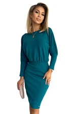 Ribbed dress with cuffs on the sleeves Numoco