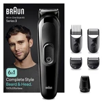 Braun Zastrihávač vlasov a fúzov MGK 3410 Black